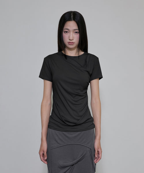 flareup-ss-26-asymmetrical-draped-t-shirt-fl-147-black-black-s