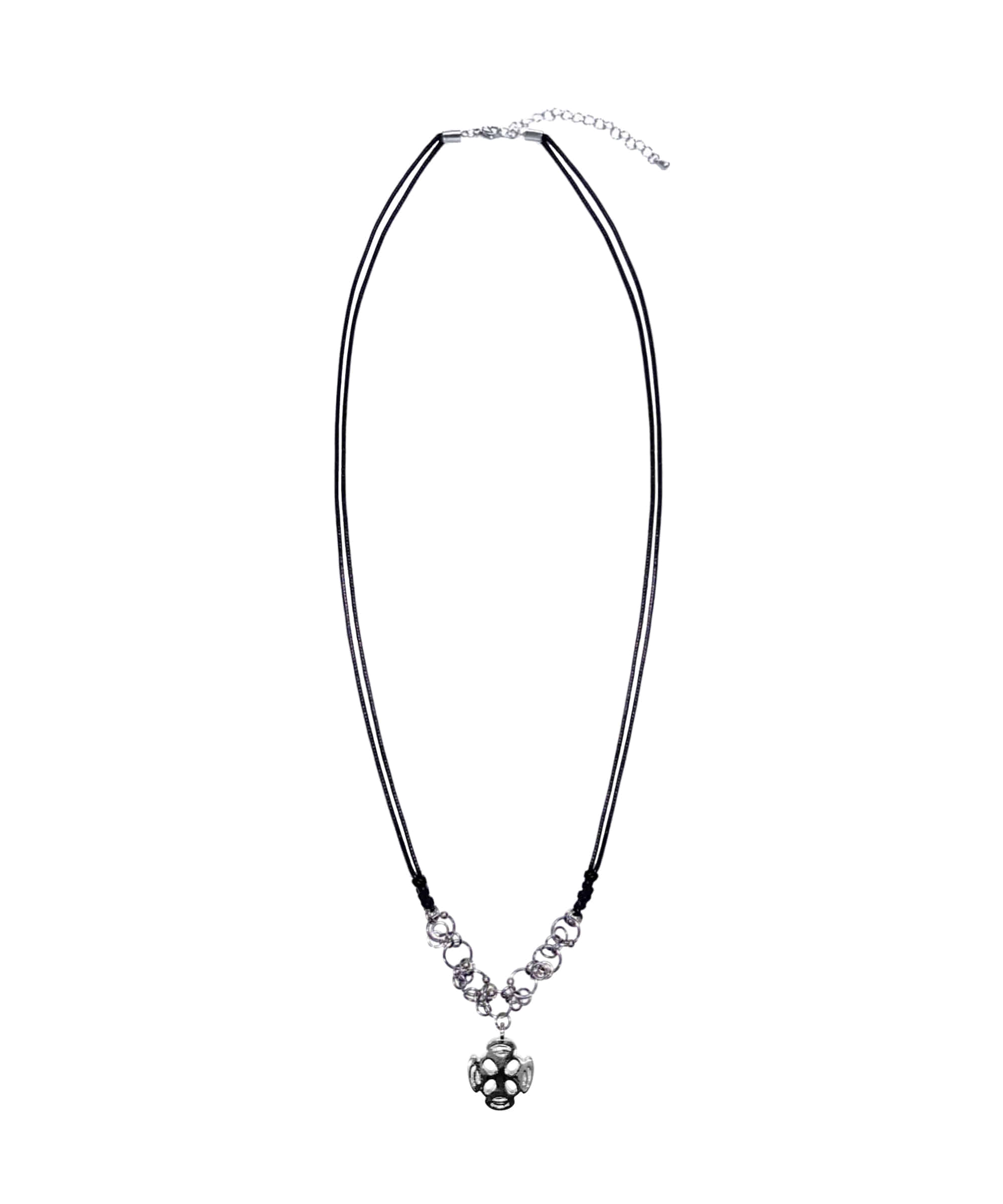 0104-ss-25-sno31-7-ring-necklace-silver-one-size