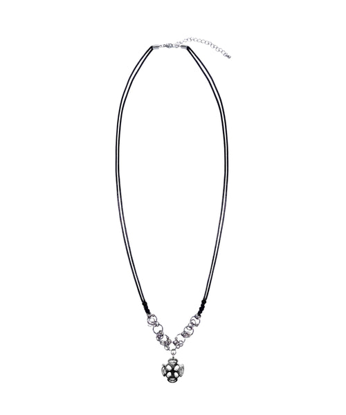 0104-ss-25-sno31-7-ring-necklace-silver-one-size