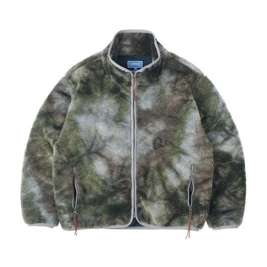 [SUNNECT] FW 24 Tie Dye BF Jacket - Moss