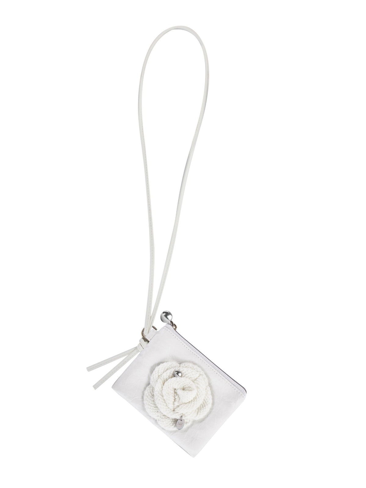 NARIOBJET  Nareaf blurry card wallet white