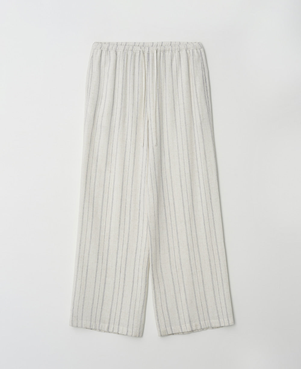 step-around-ss-26-linen-stripe-easy-banding-pants-oatmeal-oatmeal-s