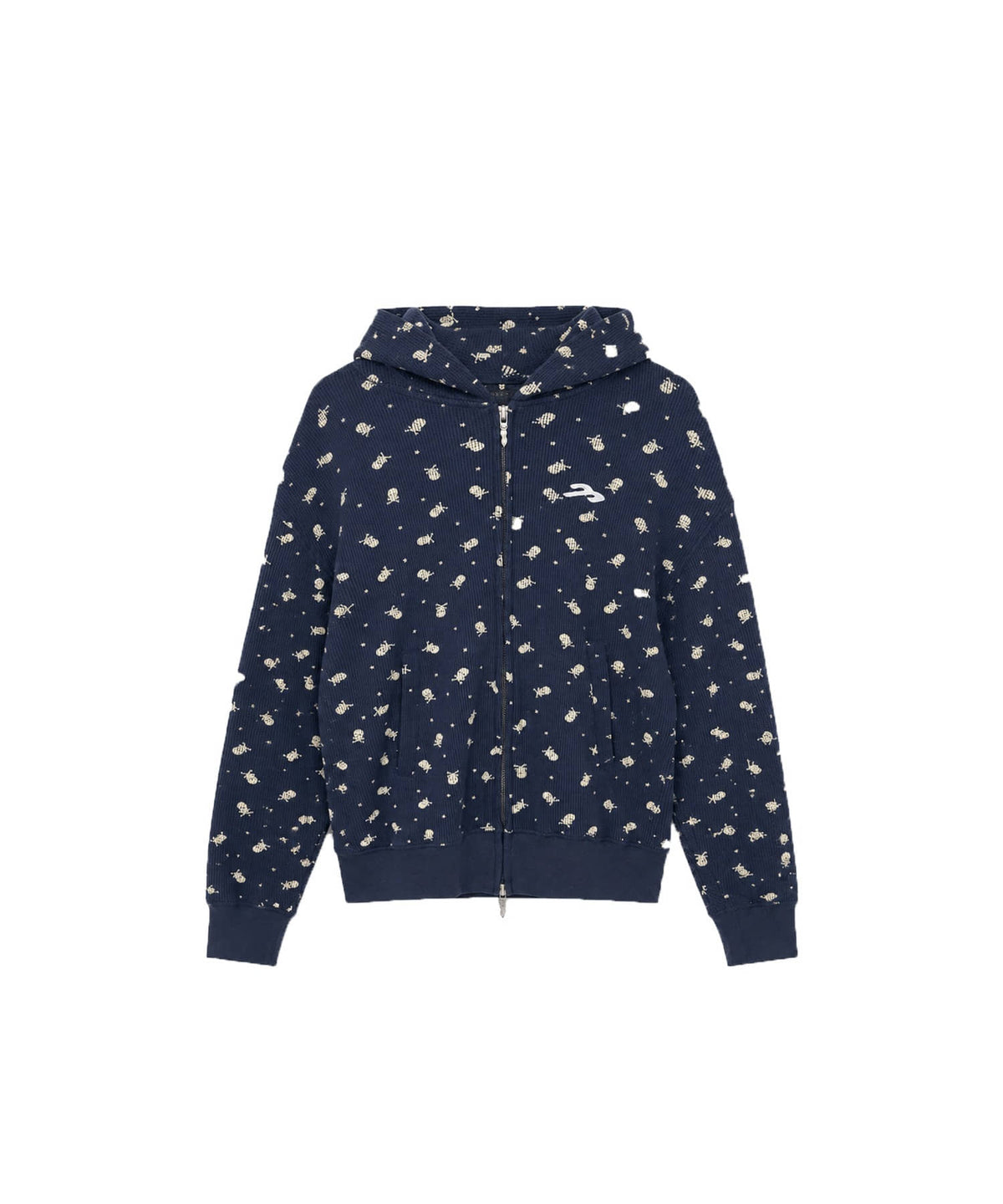 tansanmagnesium-fw-26-skull-pattern-hood-zip-up-navy-navy-s