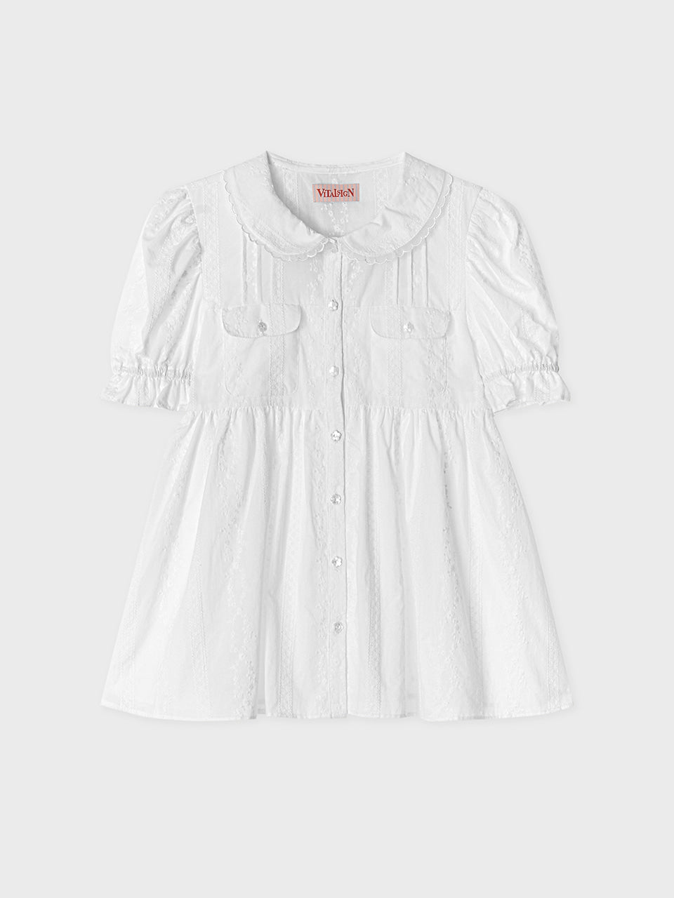 vitalsign-ss-25-lovely-pocket-flower-embroidery-blouse-white-s