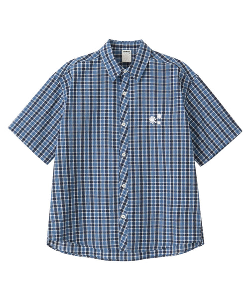 dandel-ss-25-dd-bluebell-check-shirt-(blue)