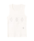dandel-ss-26-dd-argyle-stitch-sleeveless-white-white-s