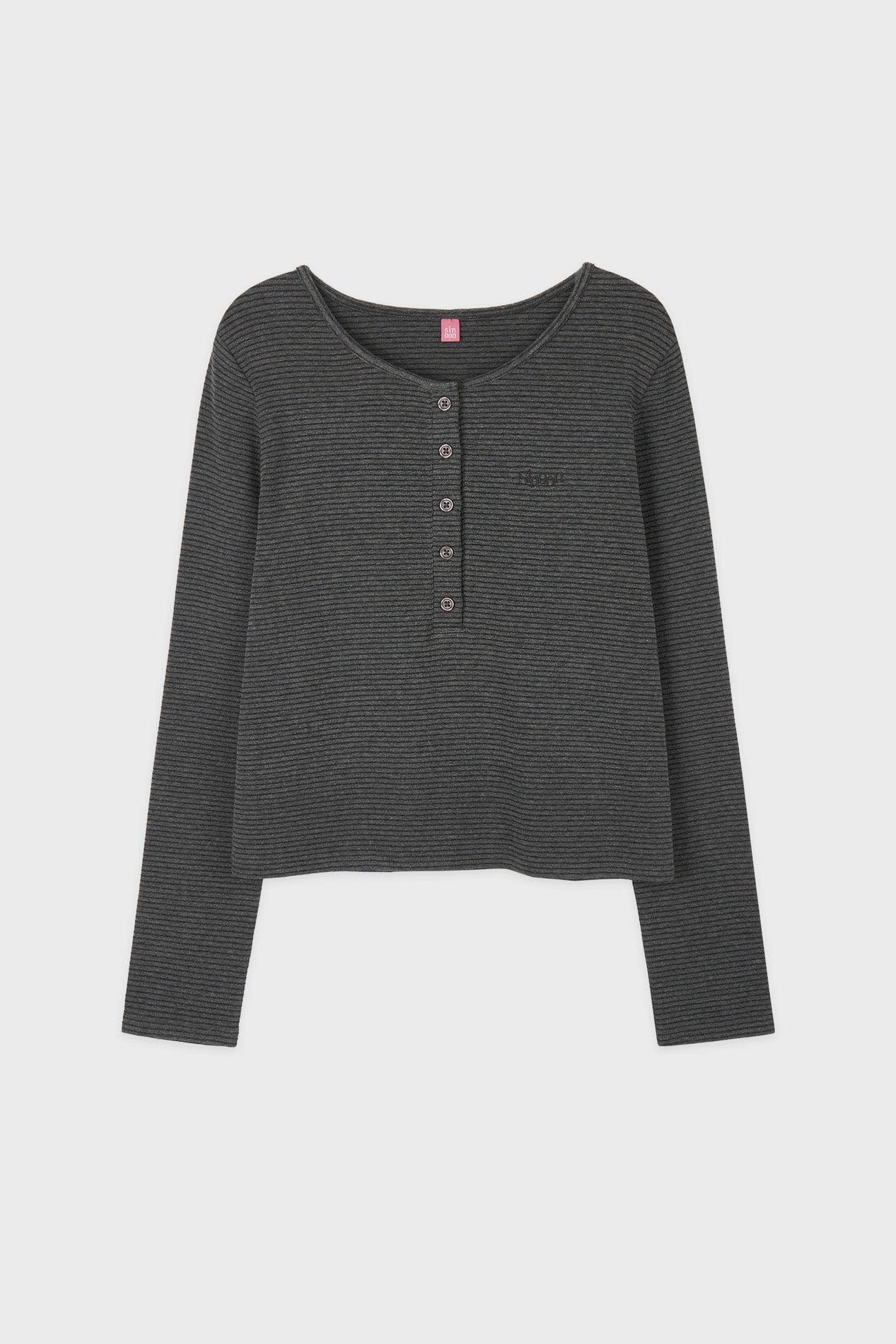 sinoon-ss-26-sn-henley-neck-stripe-long-sleeve-t-shirt-dark-melange-grey-dark-melange-grey-s