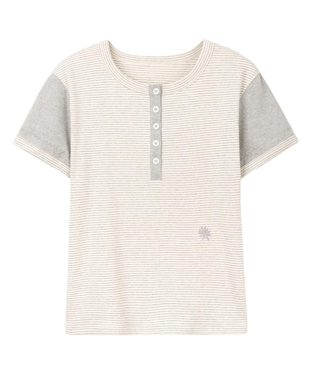 dandel-ss-26-dd-mixed-pattern-henley-neck-tee-st-grey-st-gray-s