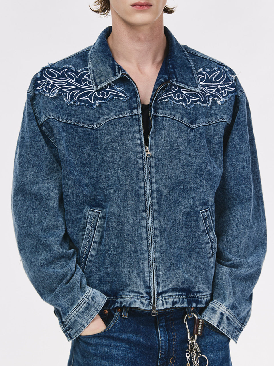 the-greatest-fw-25-western-denim-jacket-blue-blue-s
