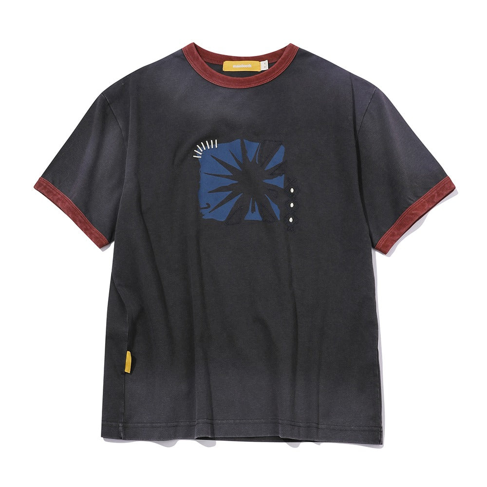 mainbooth-ss-26-sun-trace-t-shirt-charcoal-charcoal-s