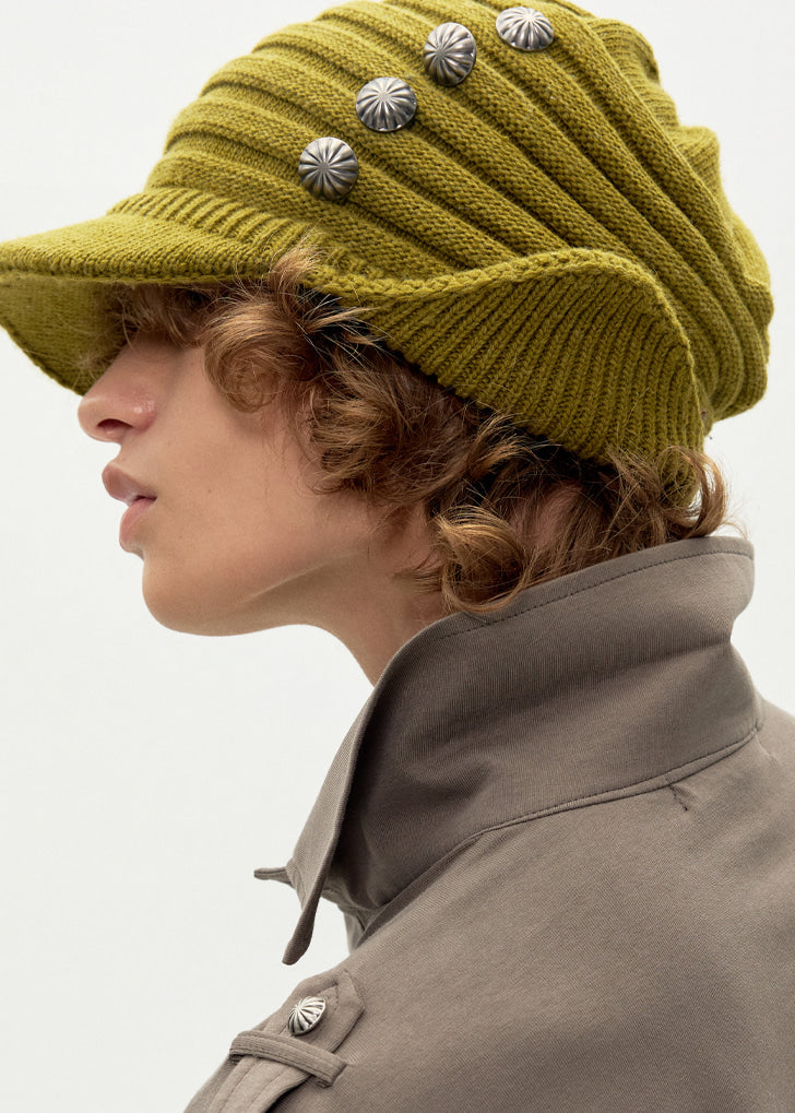 esc-studio-fw-26-eight-button-knit-cap-olive-olive-s
