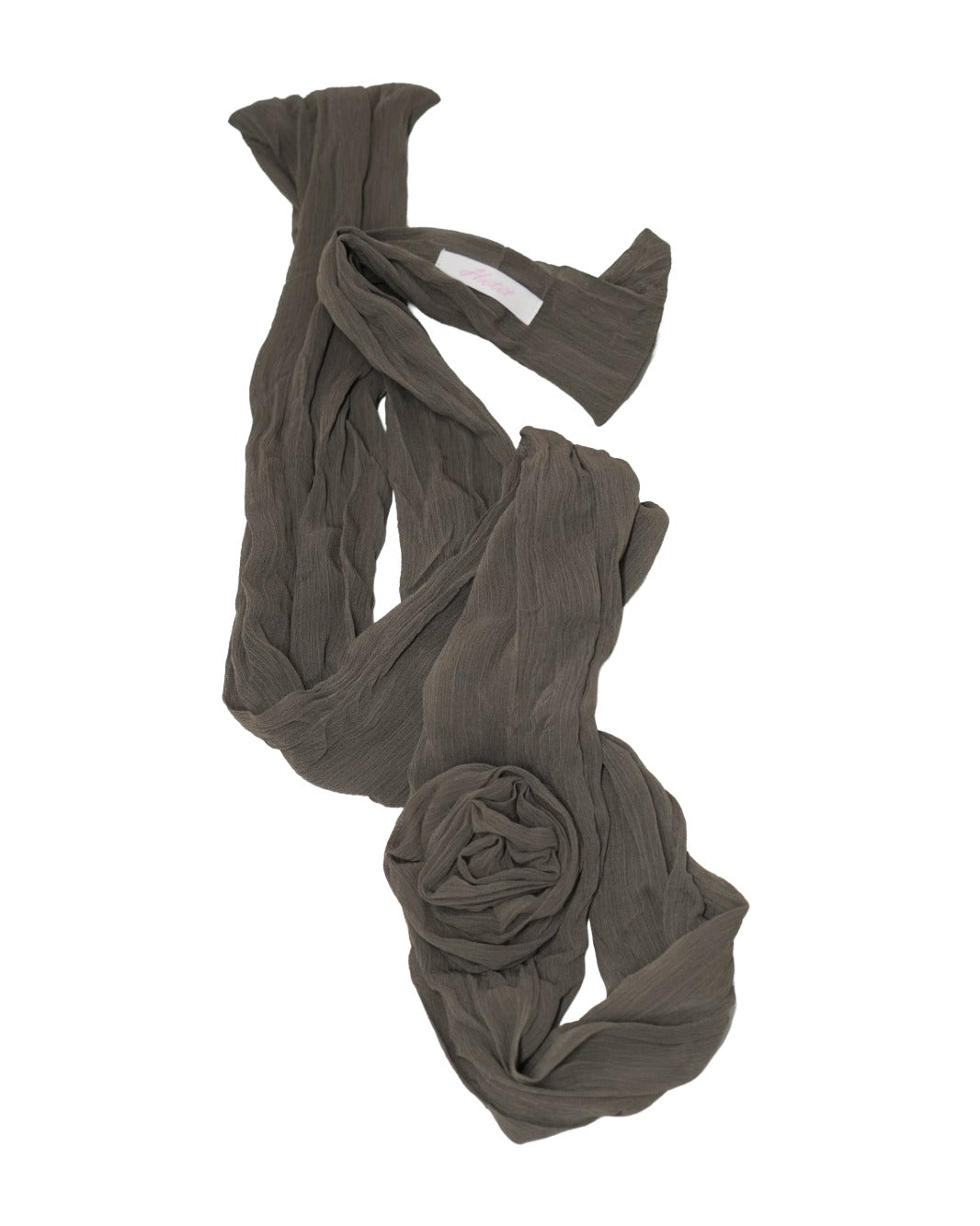 hetit-fw-26-crepe-wrinkle-rose-scarf-earth-grey-earth-gray-s