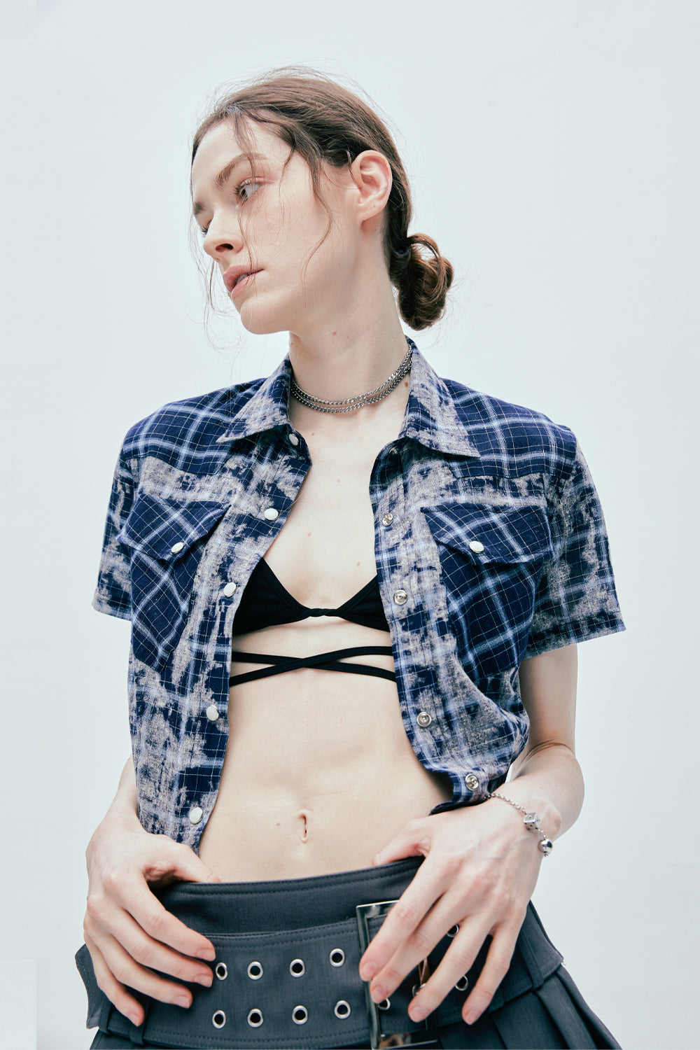 ssy-ss-25-tiedye-western-check-crop-shirts-blue