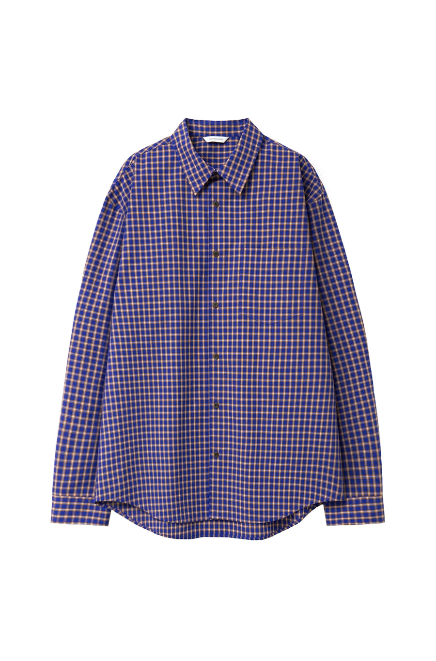 [YOUCHE PRET A PORTER] SQ OFFSET CHECK SHIRTS Cobalt Check – SellerWork