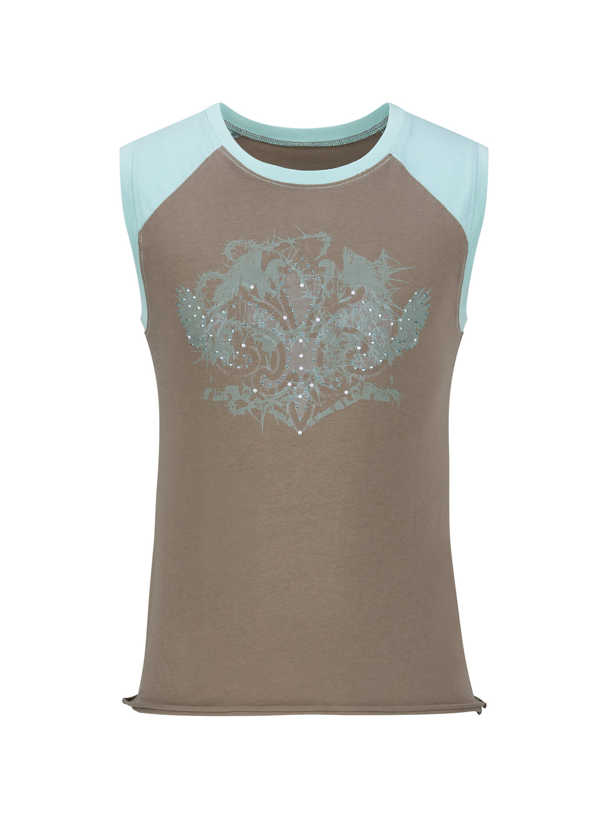 lecyto-fw-26-rhinestone-raglan-sleeveless-khaki-gray-khaki-gray-s