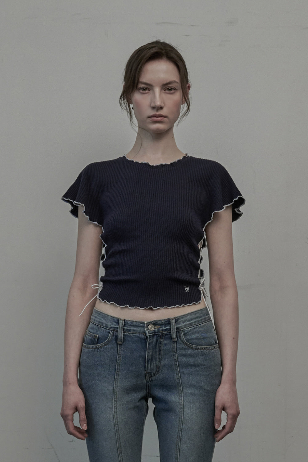 mausoleum-ss-25-(beach-coverup)-faye-waffle-tshirtnavy