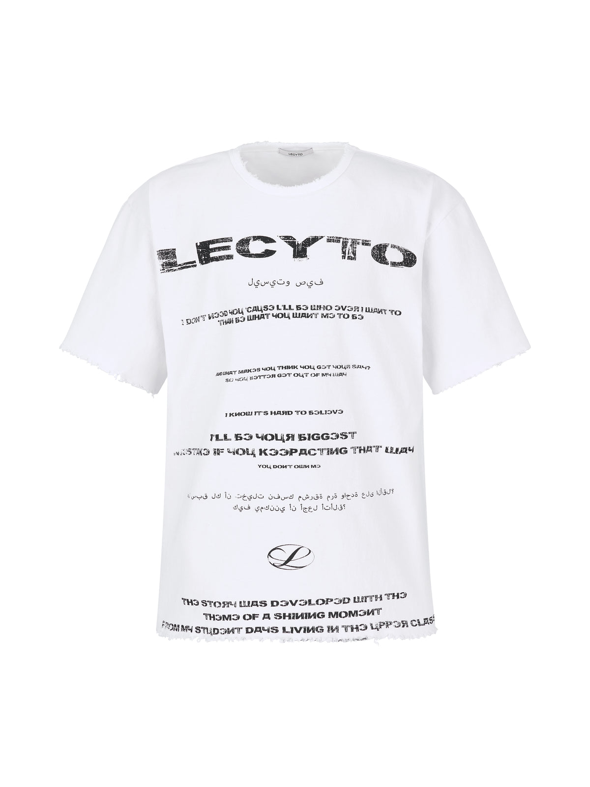 lecyto-fw-26-destroyed-oversized-logo-t-shirt-white-white-s