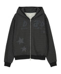 dandel-ss-26-dd-type-stripe-hoodie-zip-up-black-black-s
