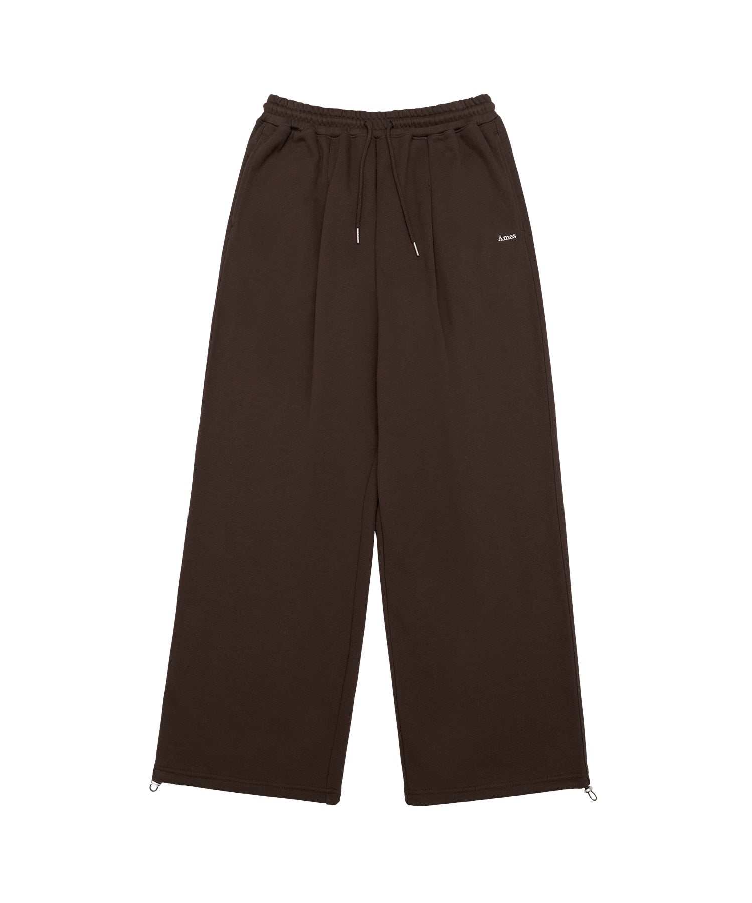 ames-worldwide-fw-25-basic-small-logo-sweat-pants-brown-brown-s