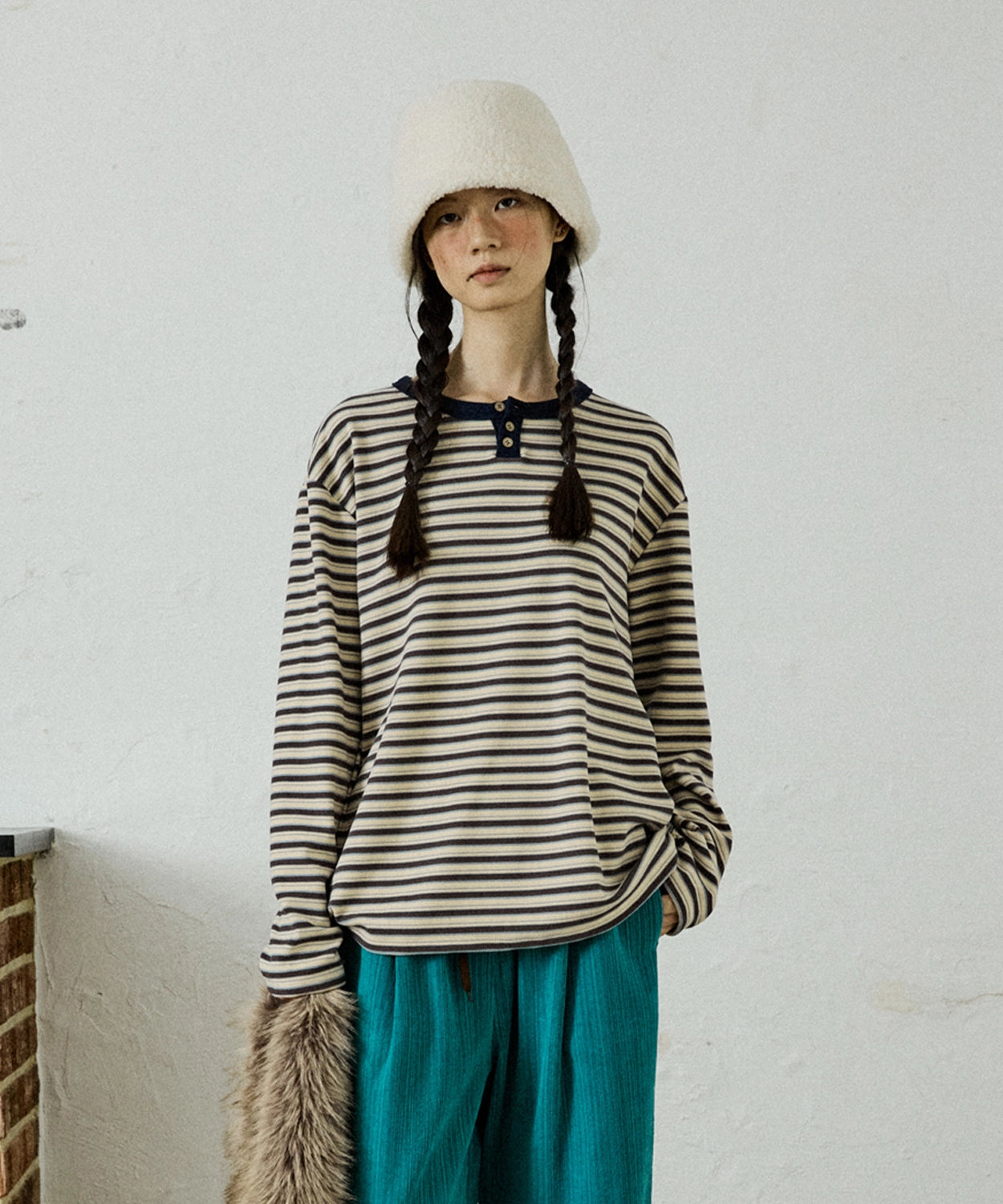 hokuspokus-fw-25-cocoa-stripe-tee-brown-brown-s