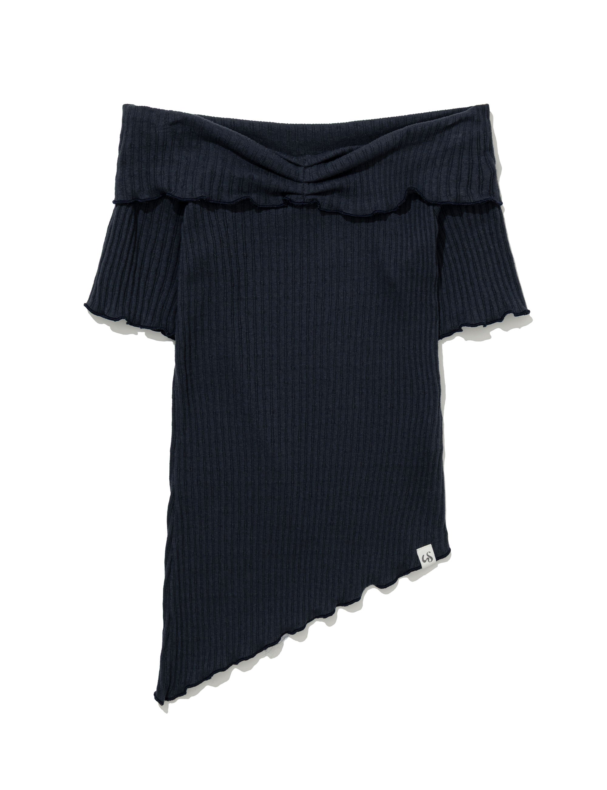 uglyshadow-ss-26-asymmetric-rib-off-shoulder-tee-navy-navy-s