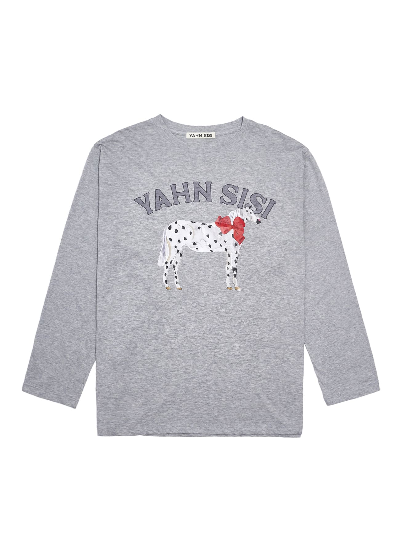 yahn-sisi-ss-25-stain-pony-longsleeve-tshirt-melange-gray