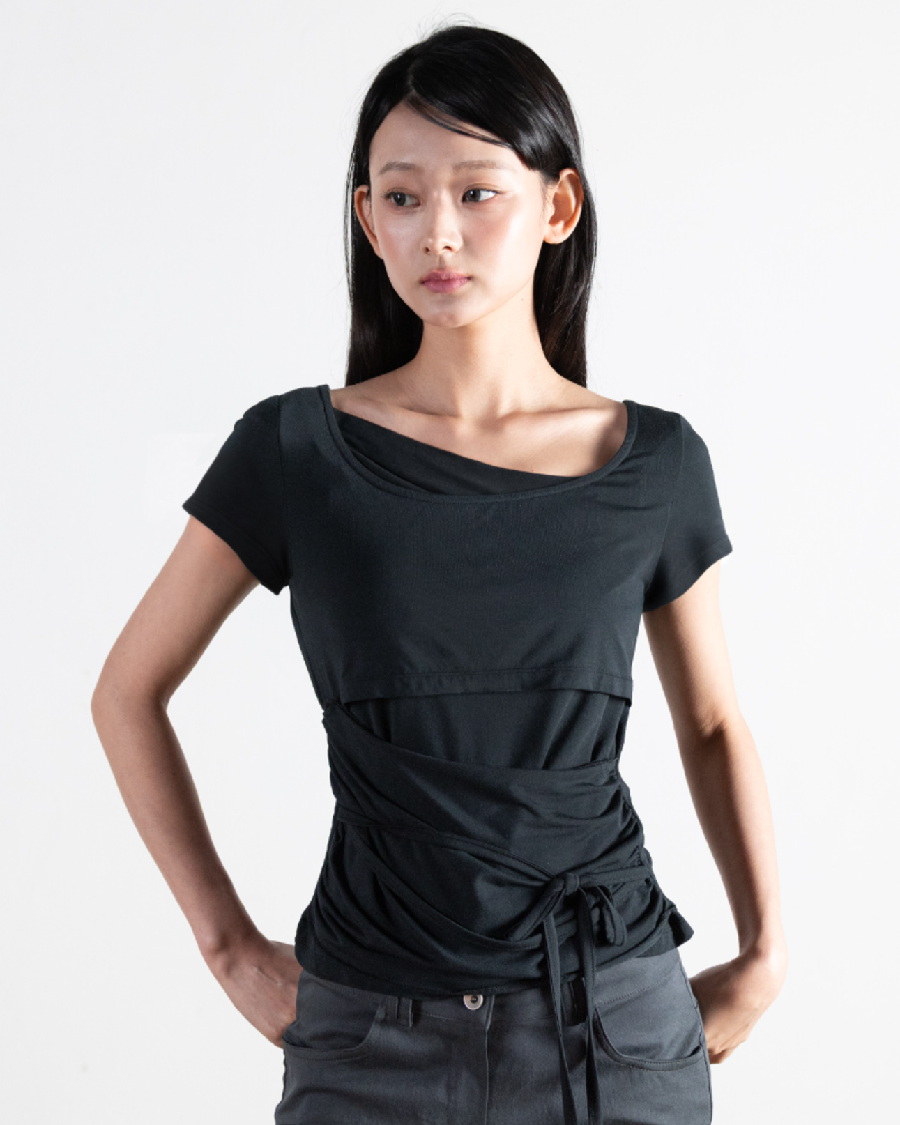 magoren-seoul-fw-26-layered-shirring-t-shirt-black-black-s