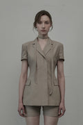 mausoleum-ss-25-emma-string-half-sleeve-jacketbeige