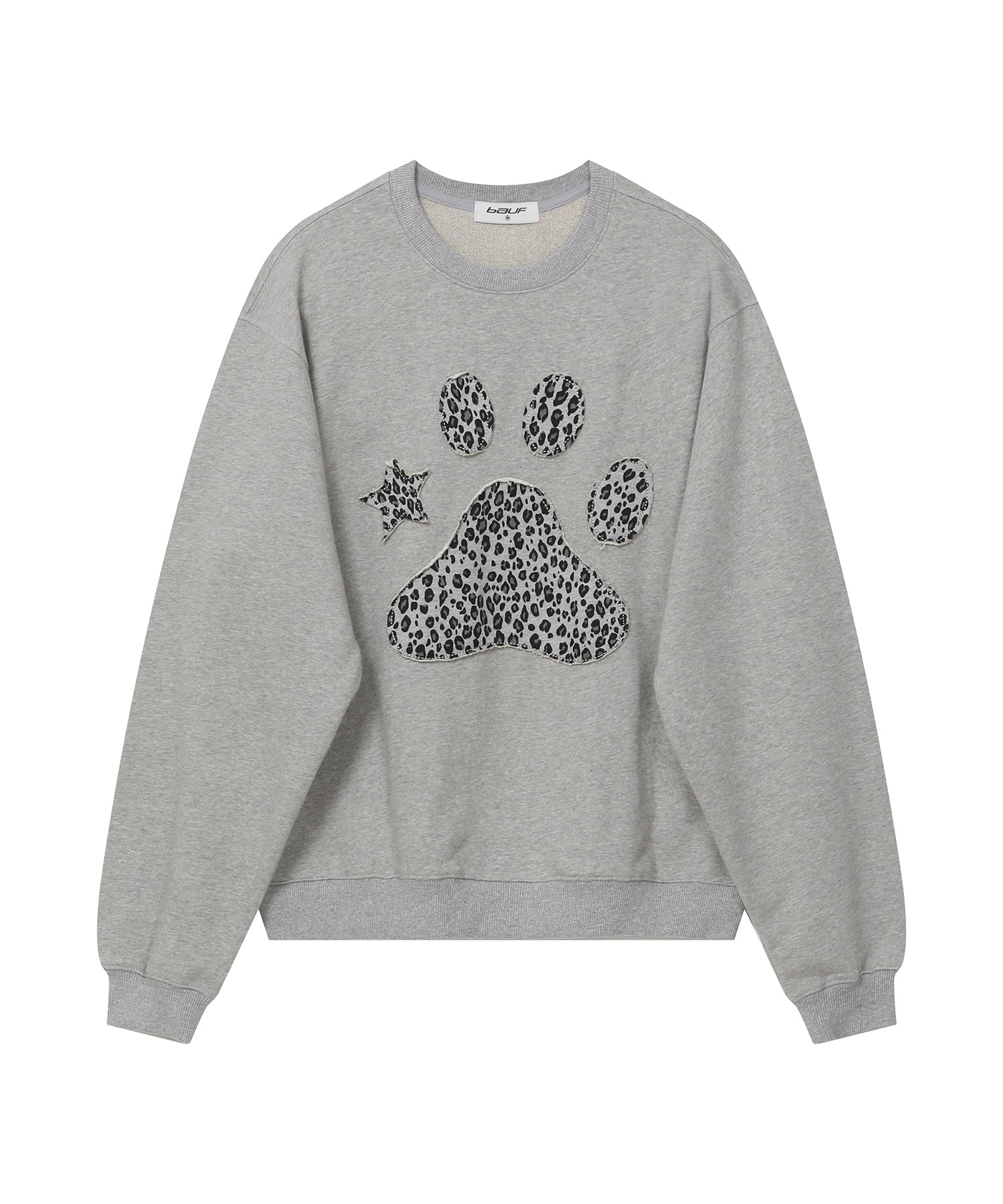 bauf-ss-25-leopard-puppy-sweatshirt-(gray)