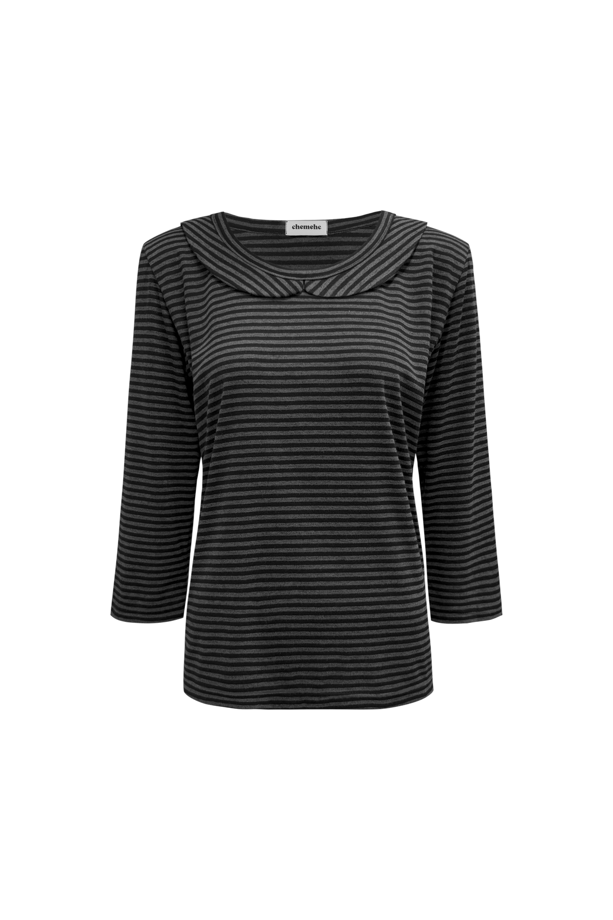 chemehc-fw-26-round-collar-capri-top-black-stripe-black-stripe-s
