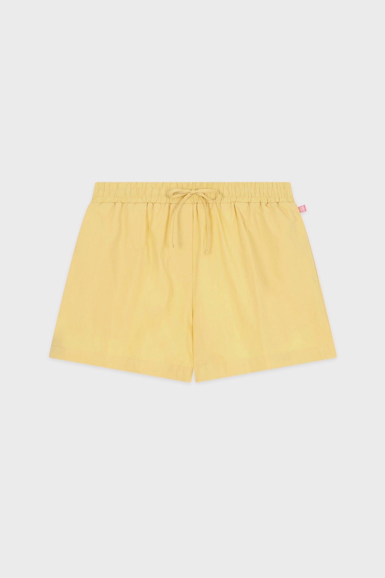 sinoon-ss-25-basic-point-label-shorts-yellow-yellow-s