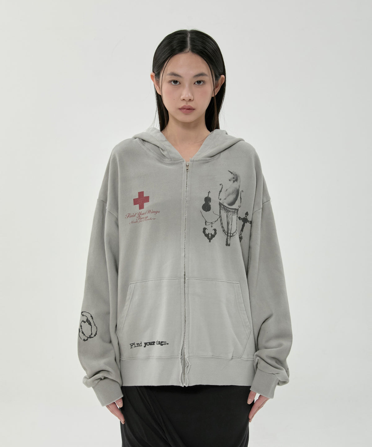 flareup-fw-26-dirty-washed-zip-hoodie-fl-066-gray-grey-s