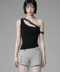 etre-au-sommet-ss-26-lace-one-shoulder-shirring-top-black-black-s