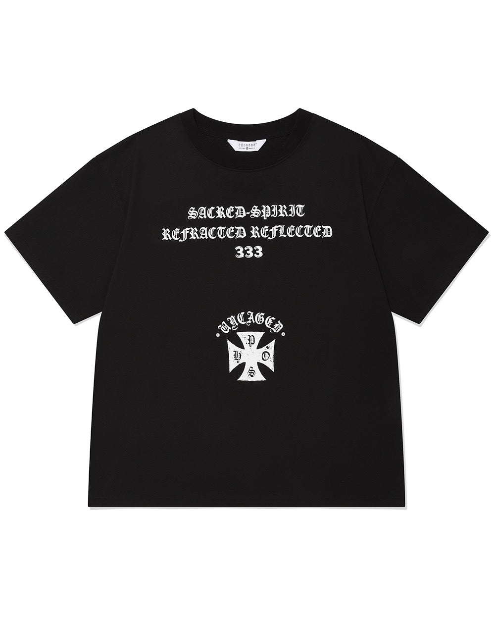 phos333-ss-26-uncaged-slogan-t-shirt-black-black-s