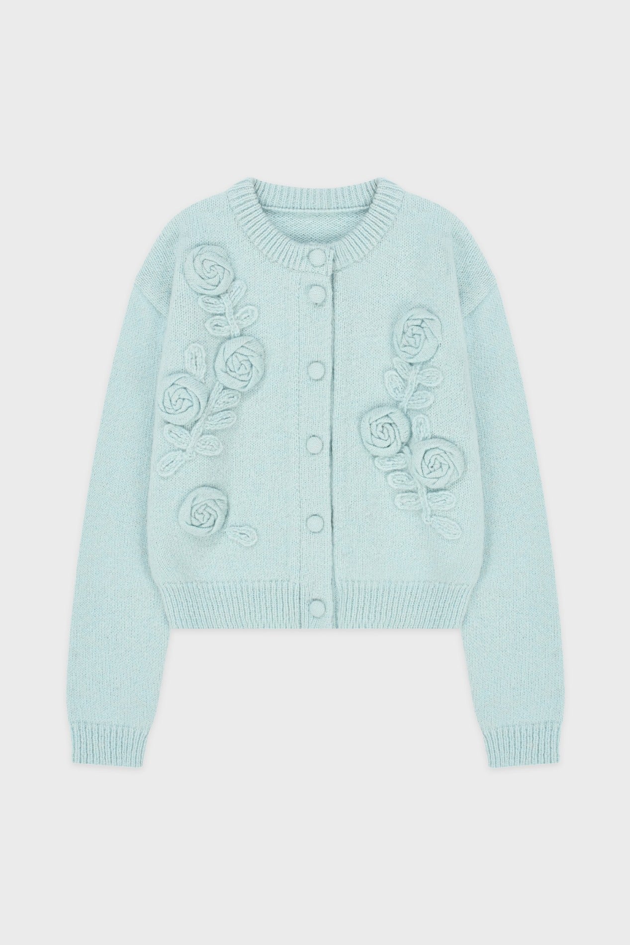 sinoon-fw-25-rose-artwork-hairy-cardigan-mint-mint-s