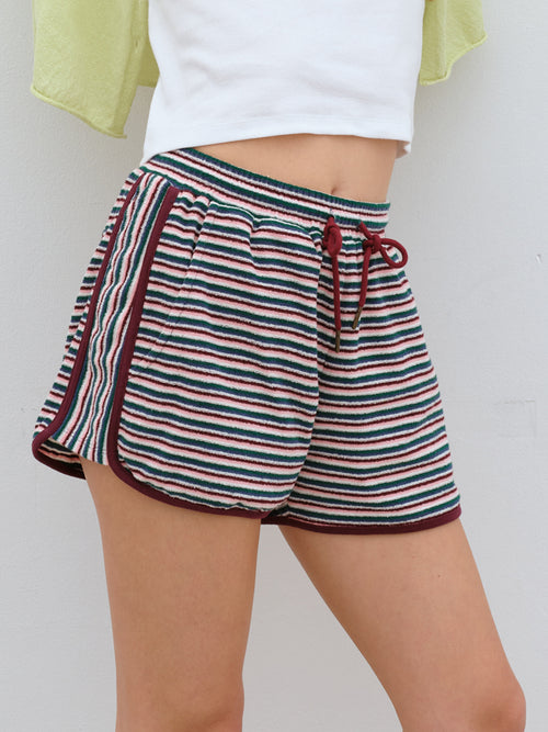 bensimon-ss-26-stripe-terry-shorts-multi-burgundy-multi-burgundy-s