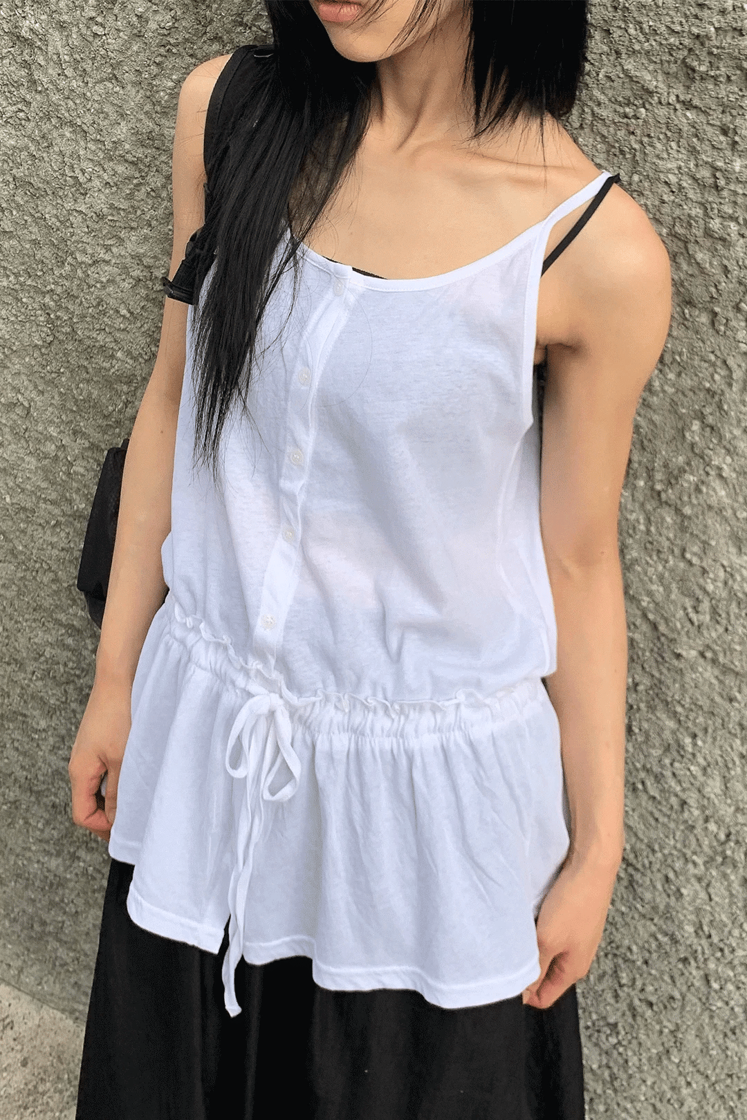 woohwa-ss-26-frill-sleeveless-mini-onepiece-charcoal-charcoal-s