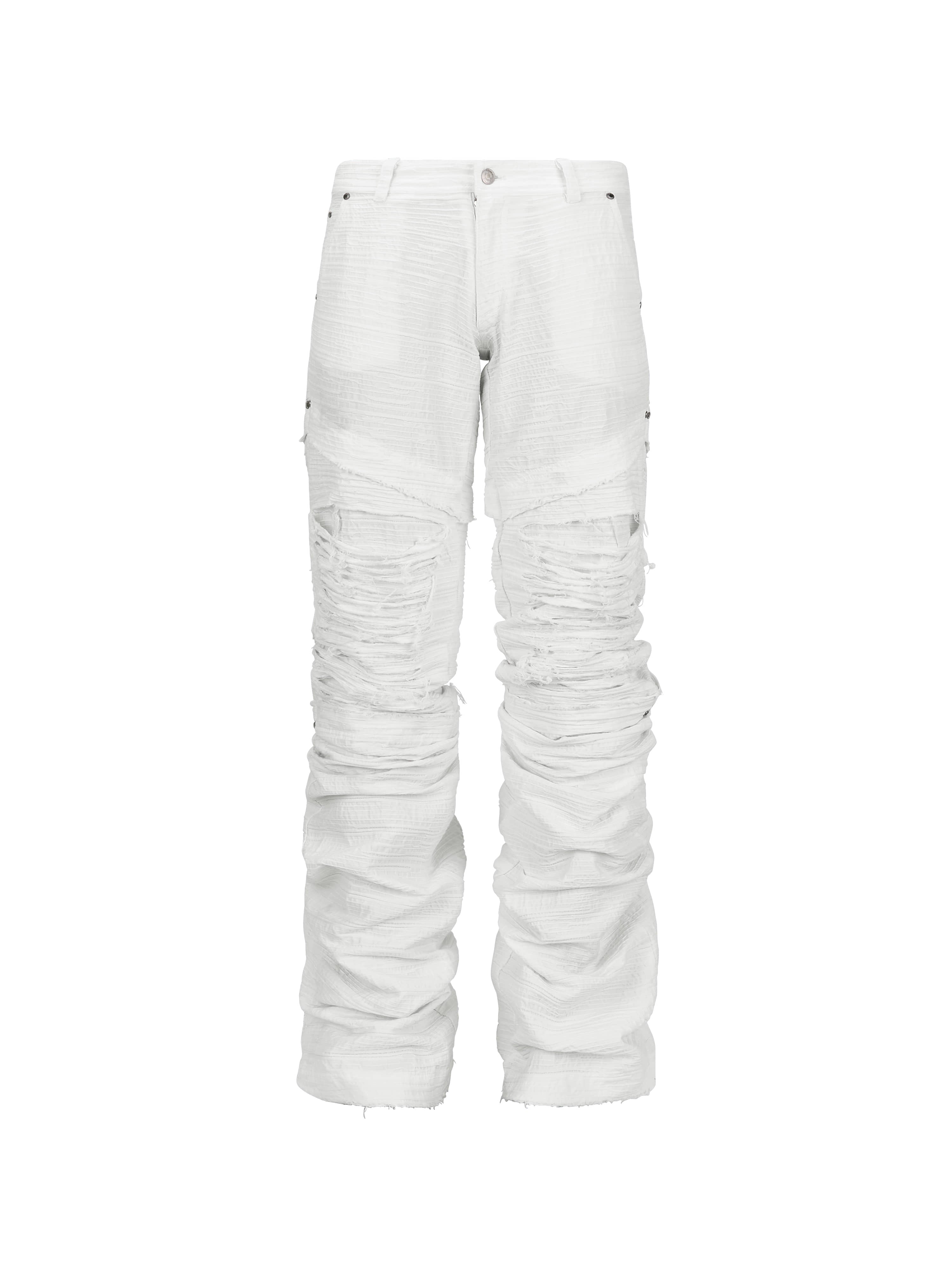 lecyto-fw-25-distressed-crack-low-rise-pants-white-white-s
