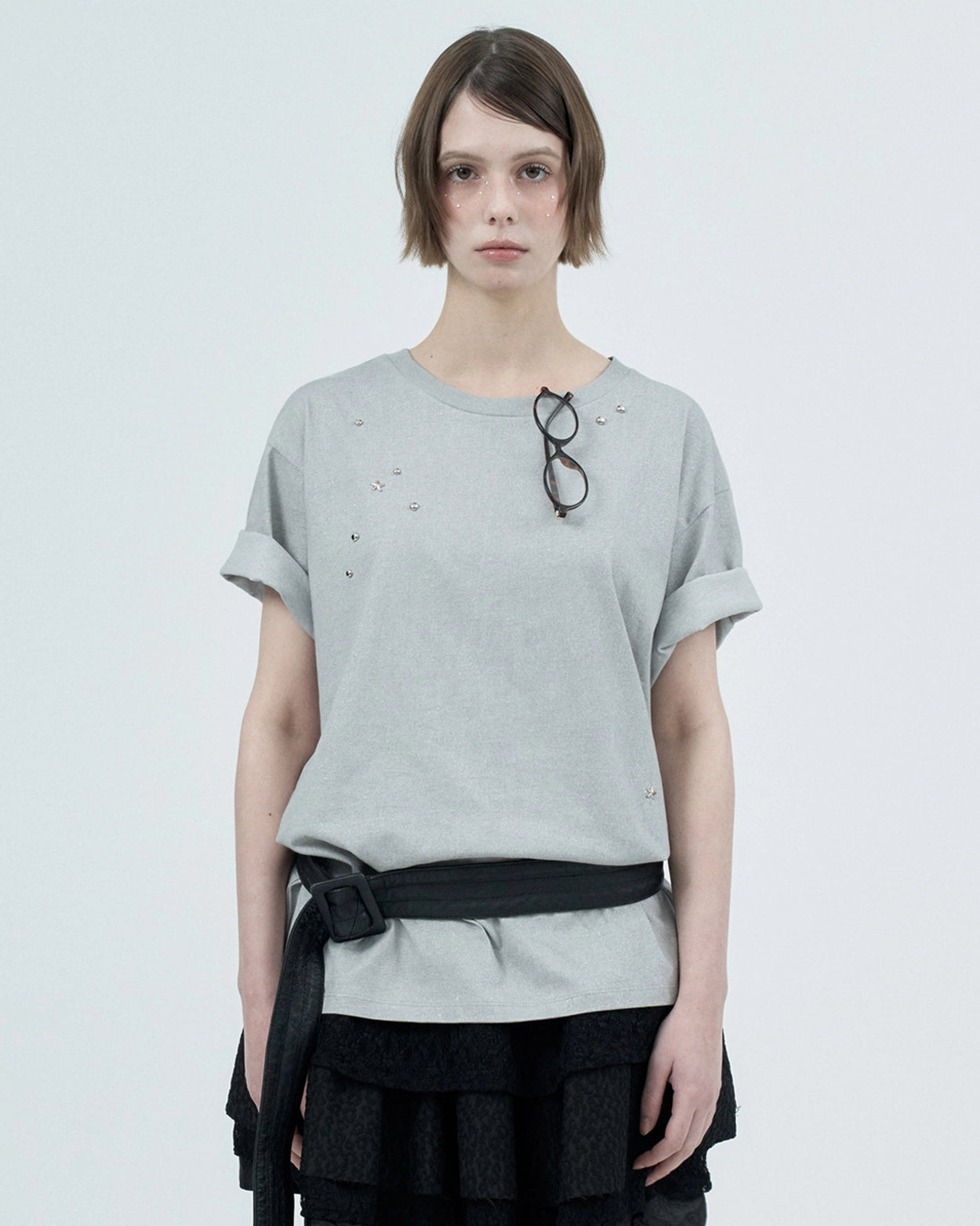 fazed-ss-25-glitter-star-tshirts-/-gray