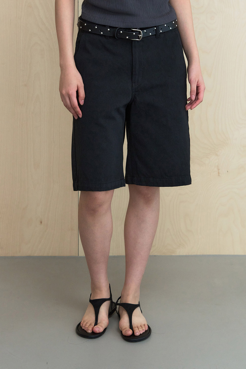 sis-a-ss-26-endure-washing-cotton-bermuda-pants-black-black-s