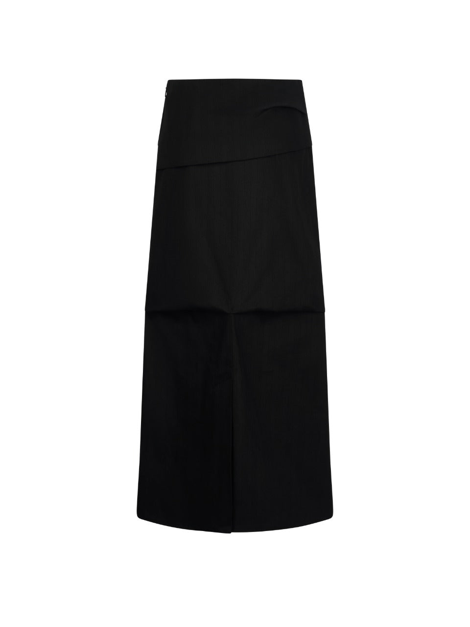 vadefy-fw-26-asymmetric-drape-shirring-long-skirt-black-black-s