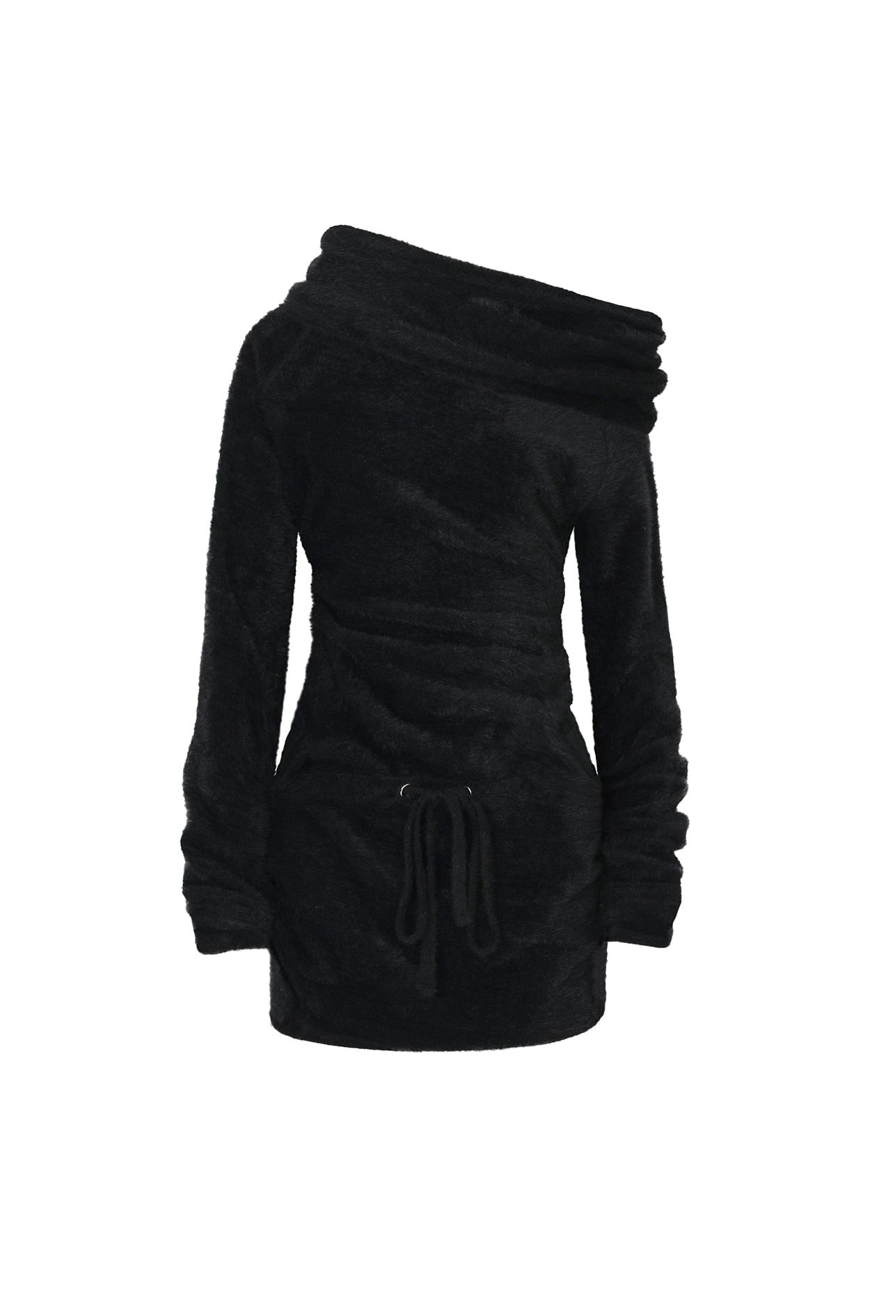 pain-or-pleasure-fw-25-misty-loose-dress-black-black-s