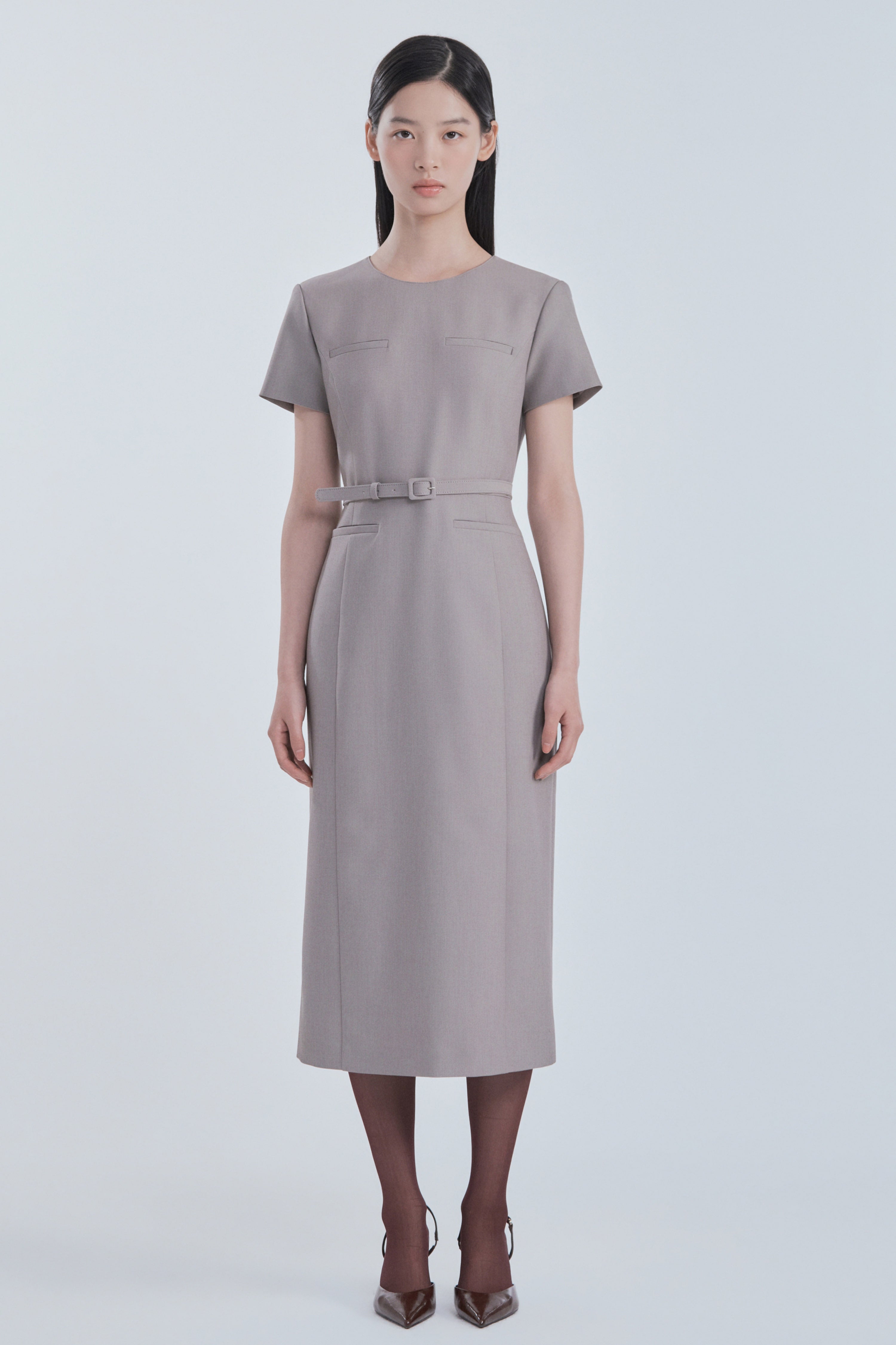 mausoleum-fw-26-belted-round-neck-long-suit-dress-ash-beige-ash-beige-s