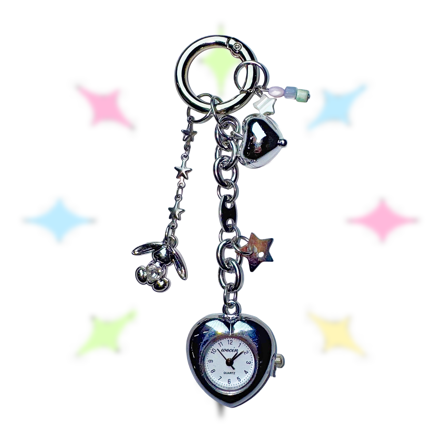 3amgang-ss-26-heart-dial-keychain-siver-s