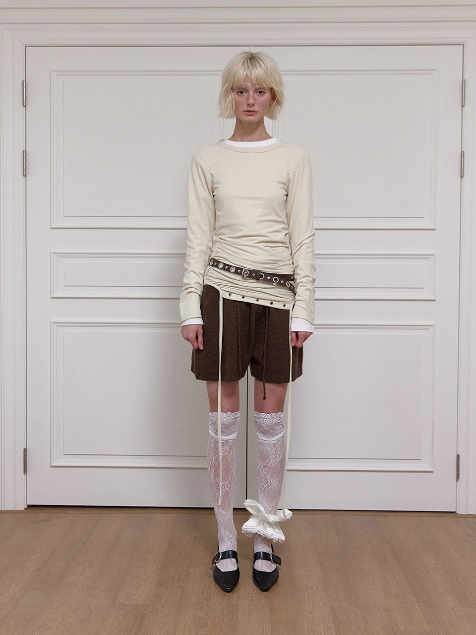 meenderi-fw-25-basic-knit-short-pants-brown-brown-s