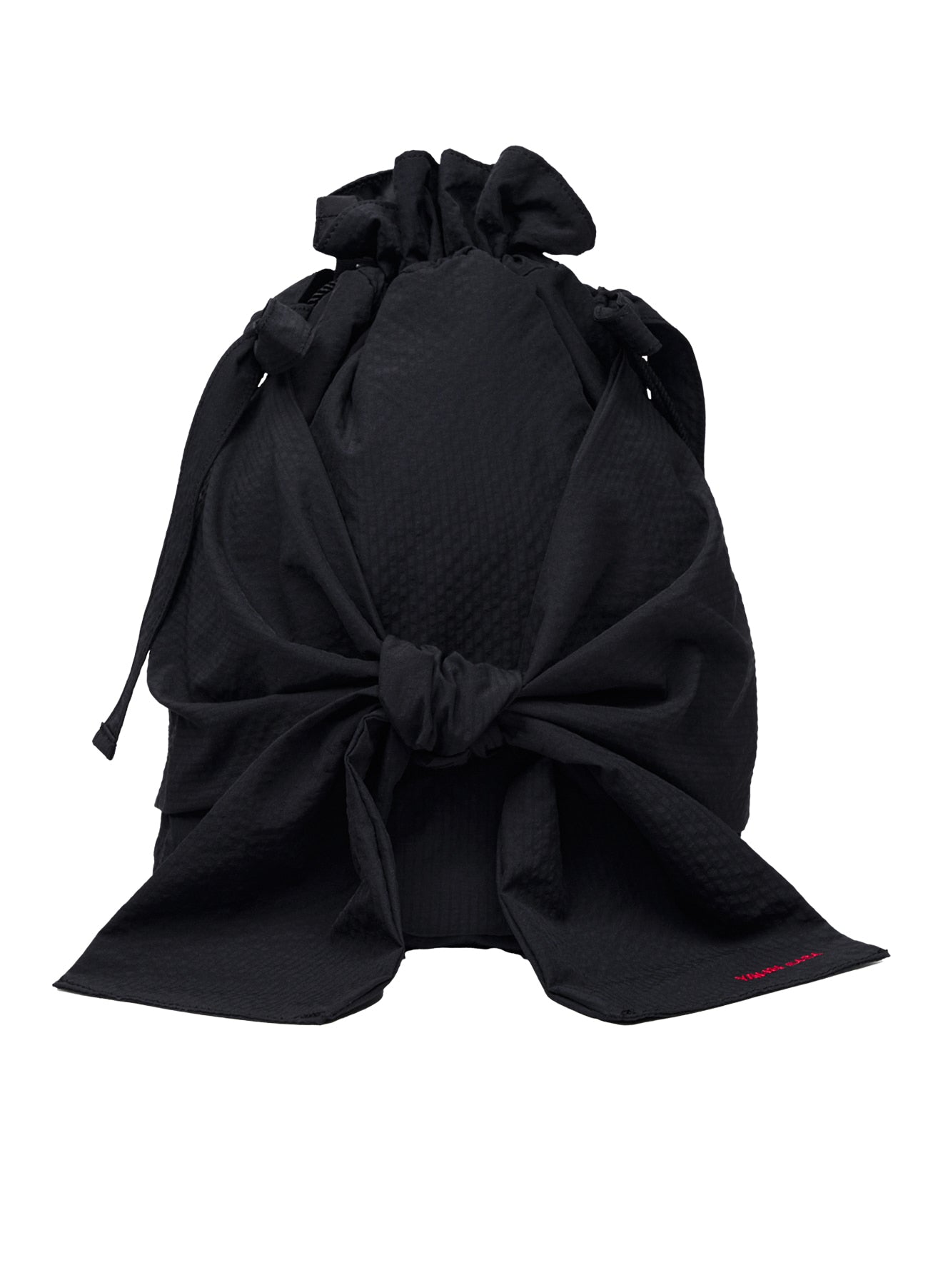 yahn-sisi-ss-25-bow-drawstring-backpack-black