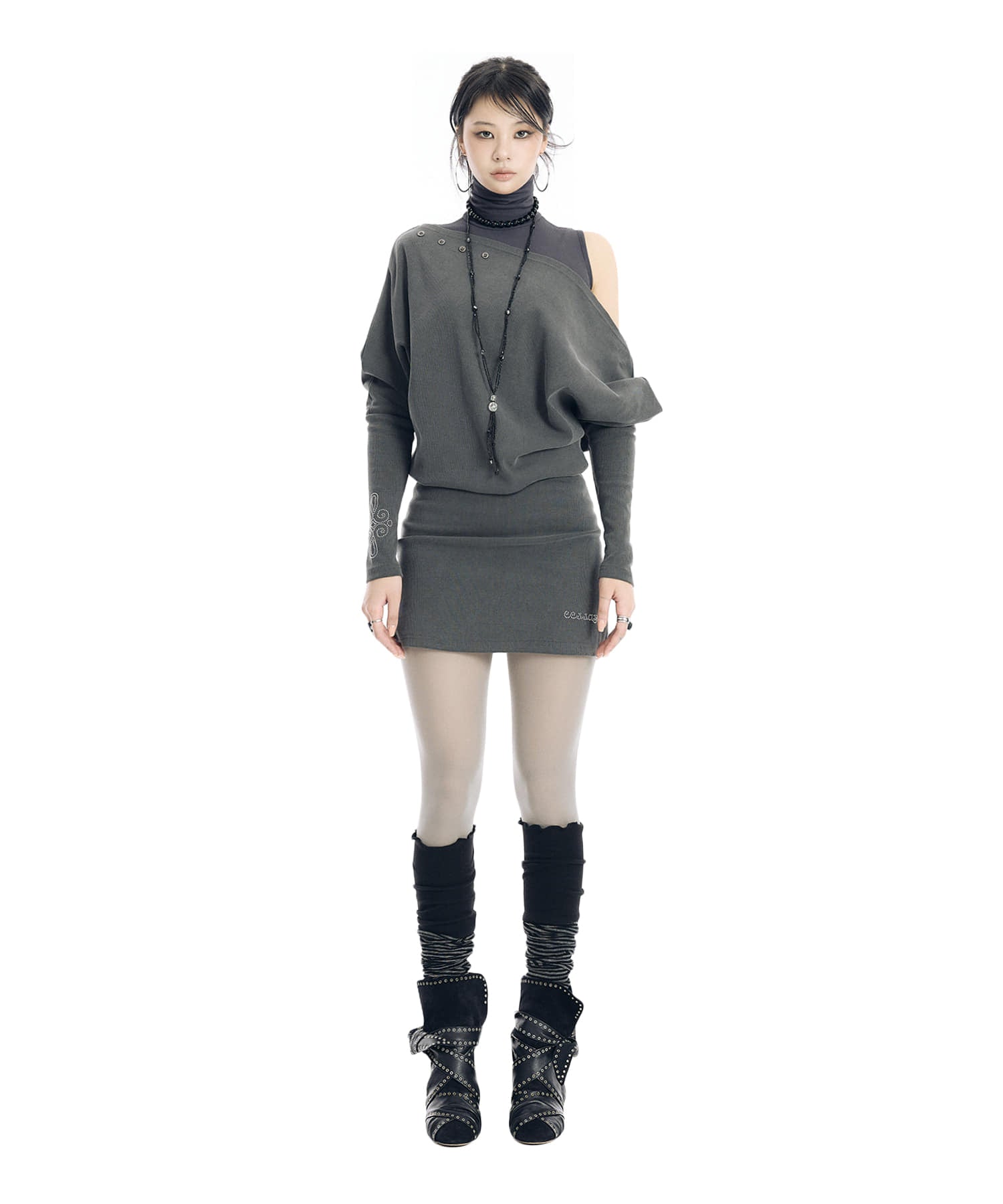 eessay-ss-26-off-shoulder-button-mini-dress-charcoal-charcoal-s