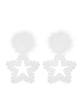 swingset-seasonless-pompom-star-beads-earrings-clear