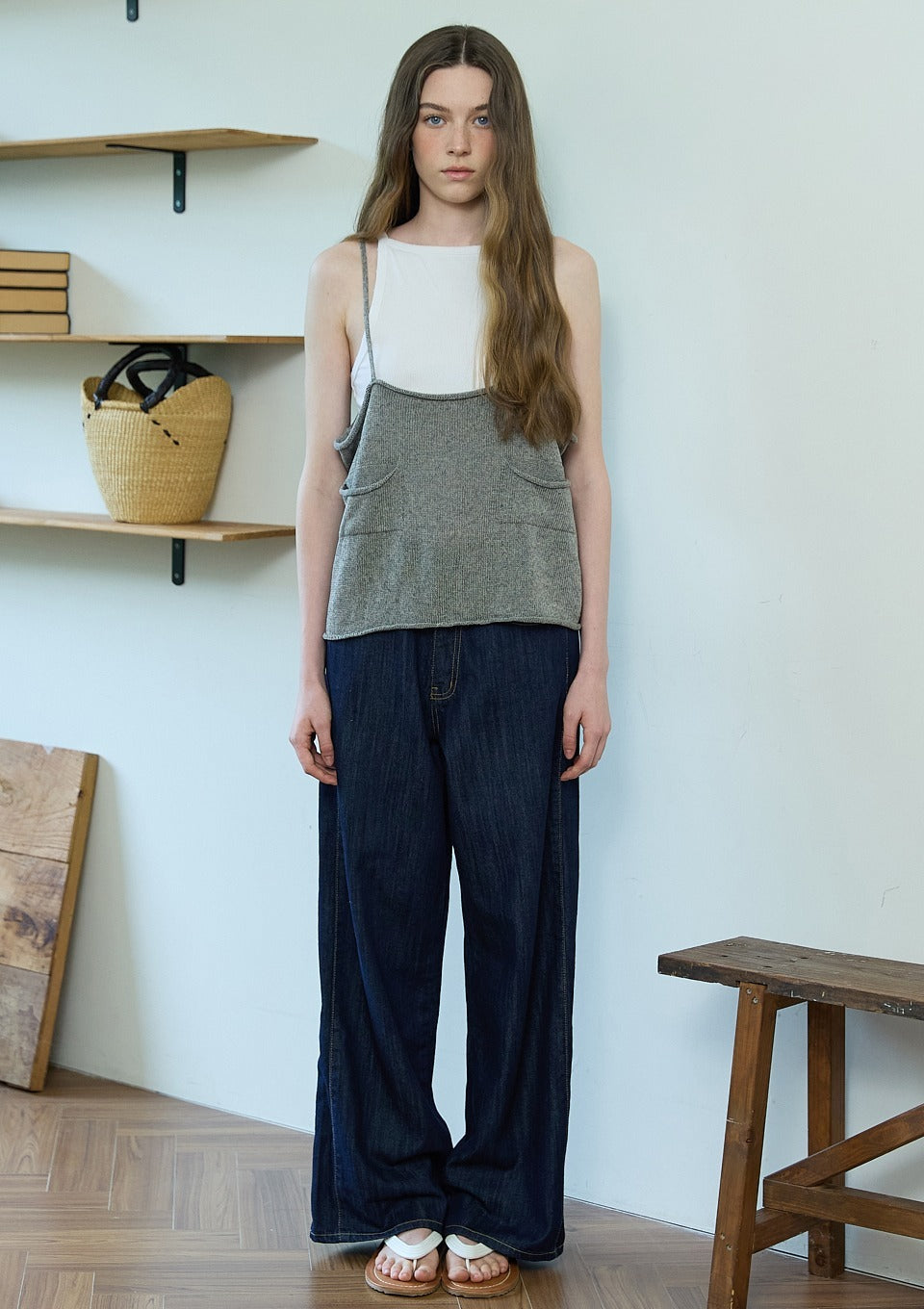 opendoorstudio-fw-26-knit-bustier-tank-top-charcoal-charcoal-s