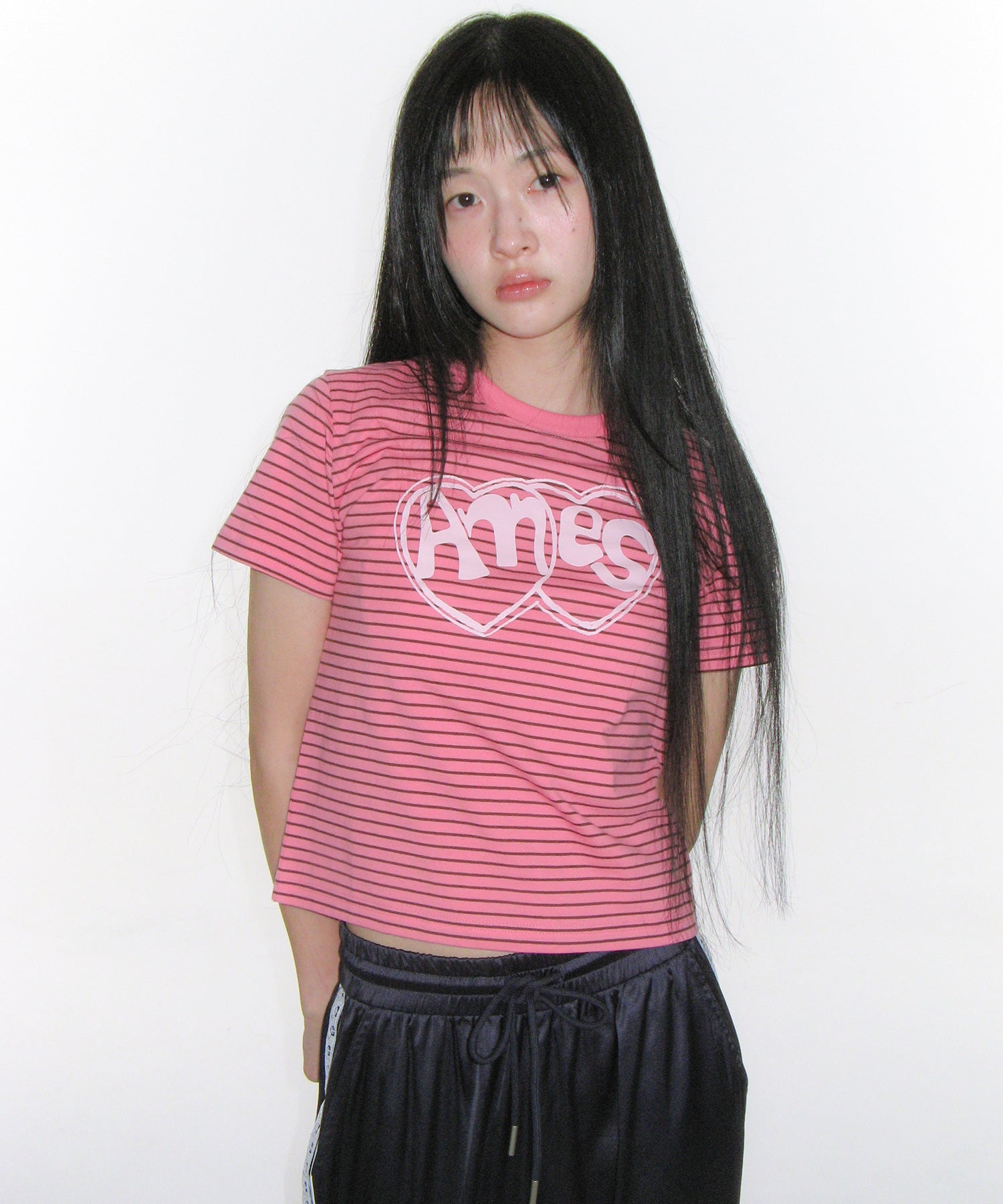 ames-worldwide-ss-26-heart-spray-stripe-tee-pink-pink-s